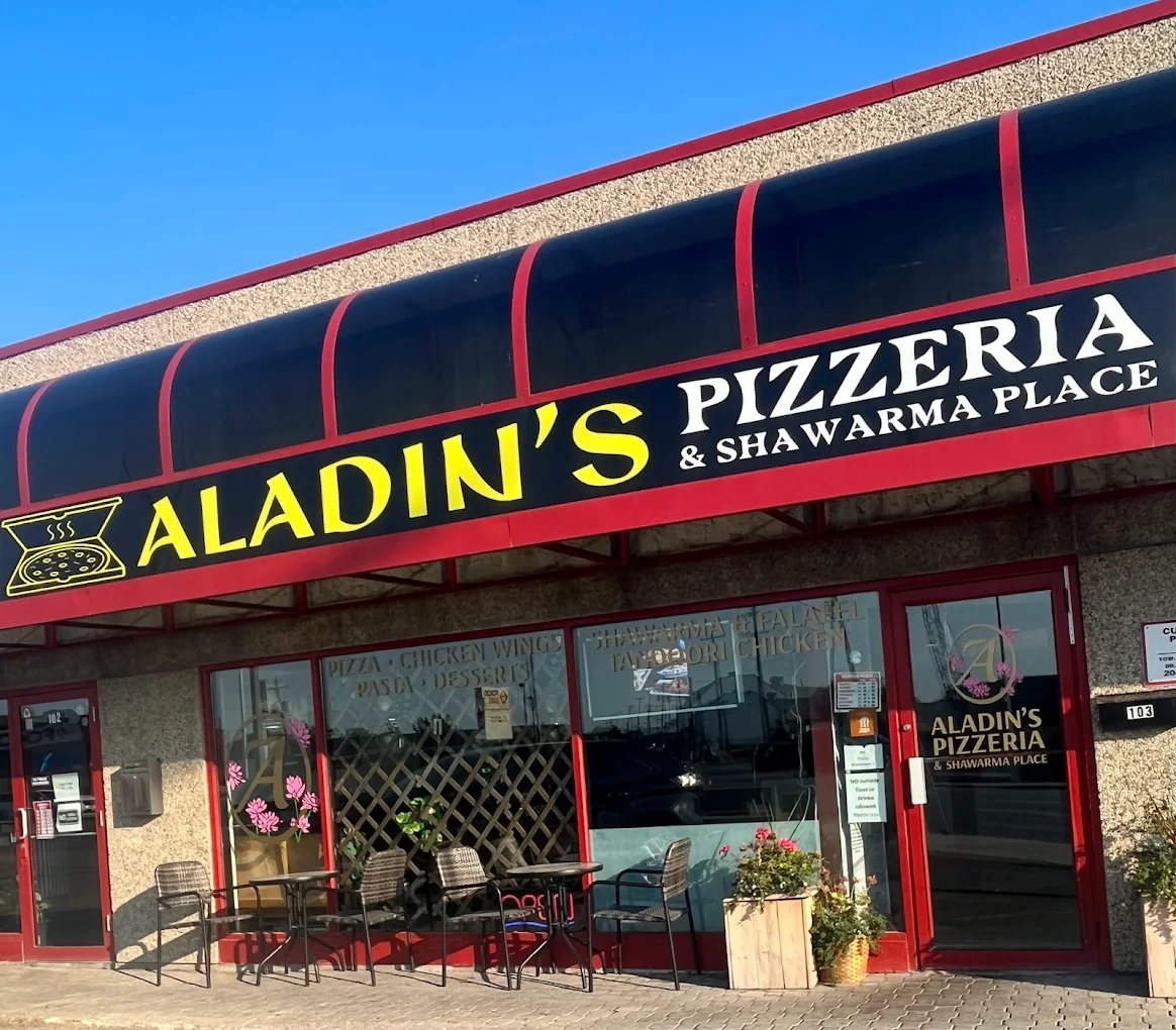 Aladin's Pizzeria & Shawarma Place — 912 Portage Ave Winnipeg West End halal restaurant