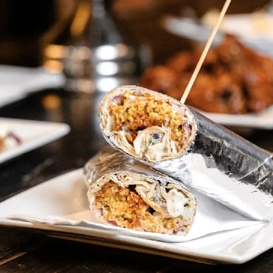 Falafel Wrap at Aladin's Pizzeria & Shawarma Winnipeg